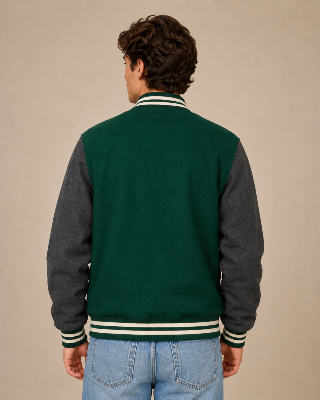 Forest Green Premium Varsity Jacket