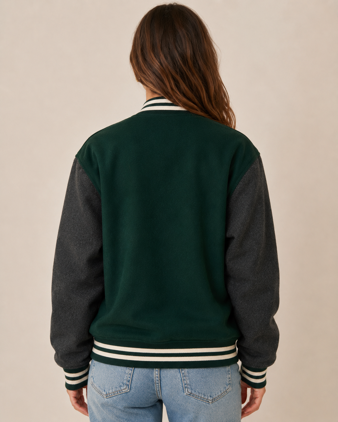 Forest Green Premium Varsity Jacket