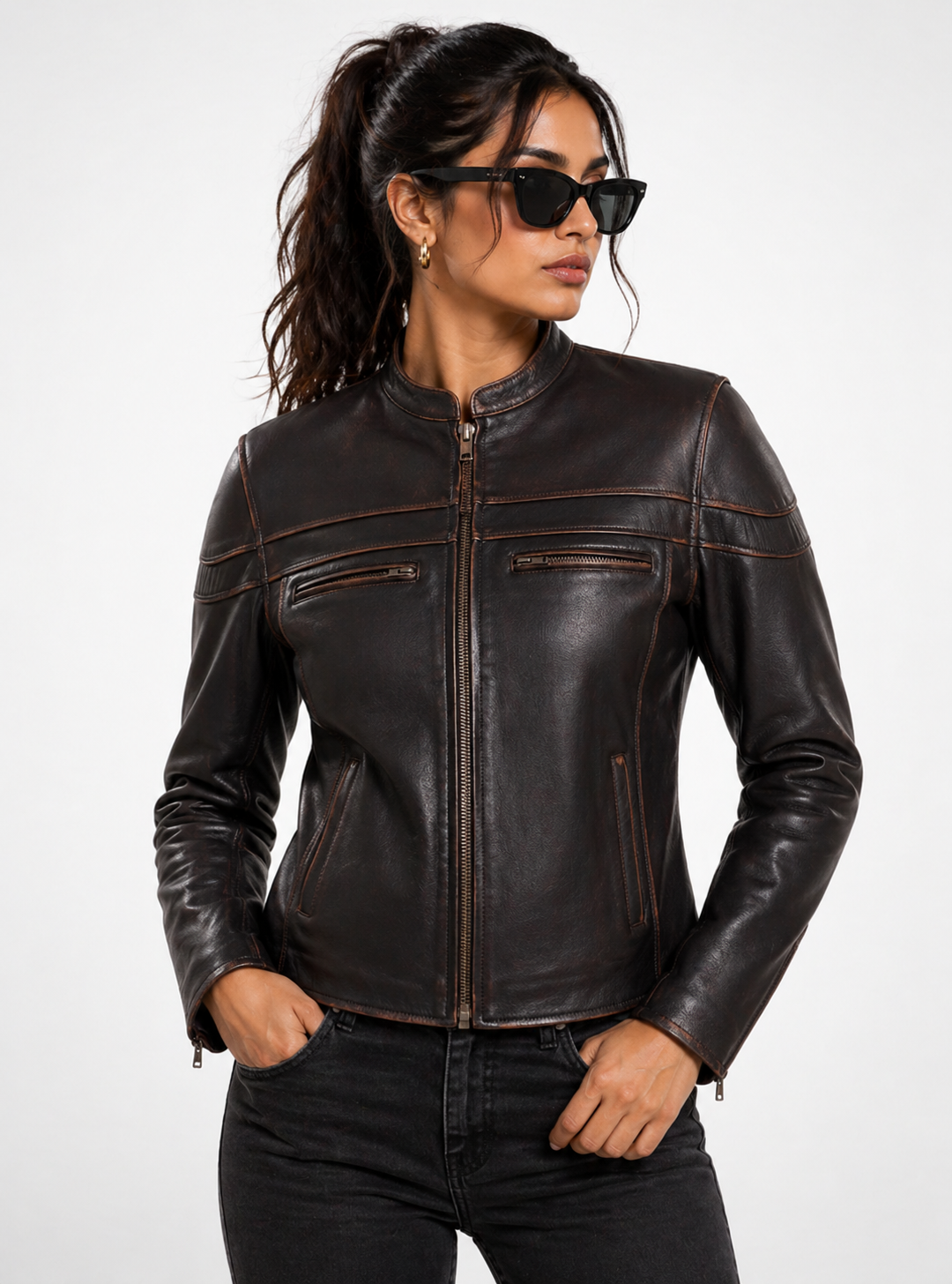 MOTORCYCLE COLORADO RUBOFF BROWN JACKET