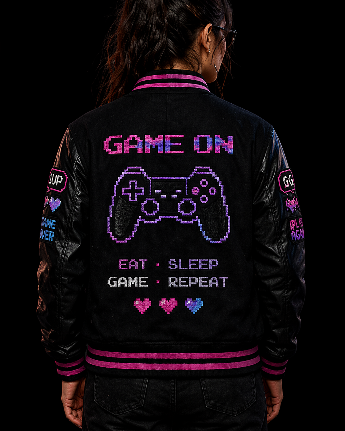 Game On – Premium Gaming Varsity Jacket - Orignal