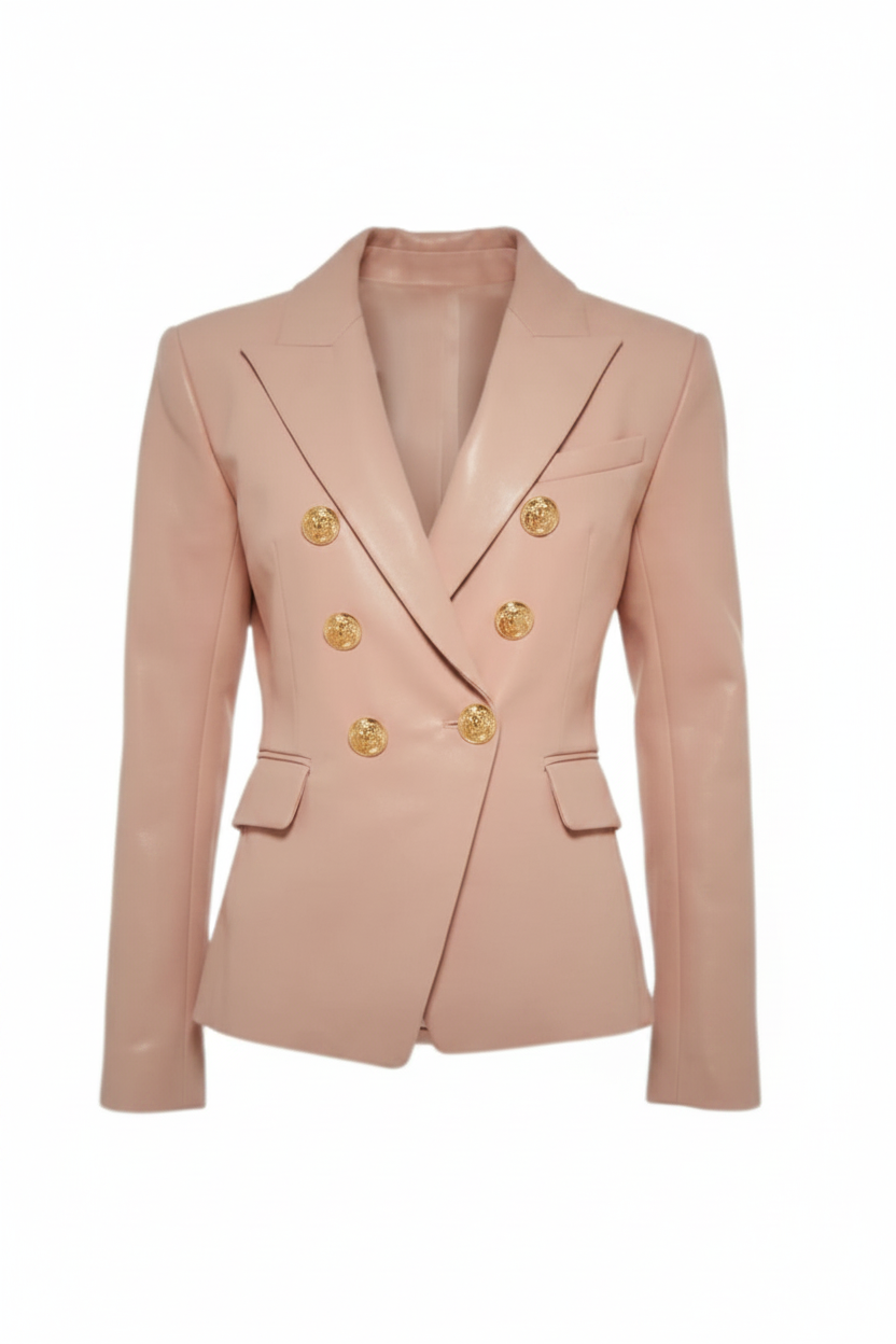  Blush Pink Blazer - Side View