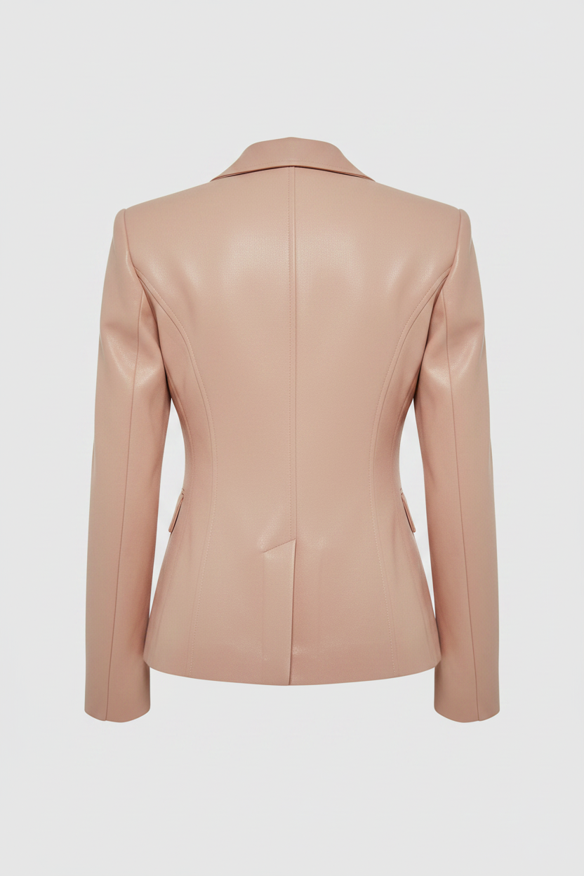  Blush Pink Blazer - Back View